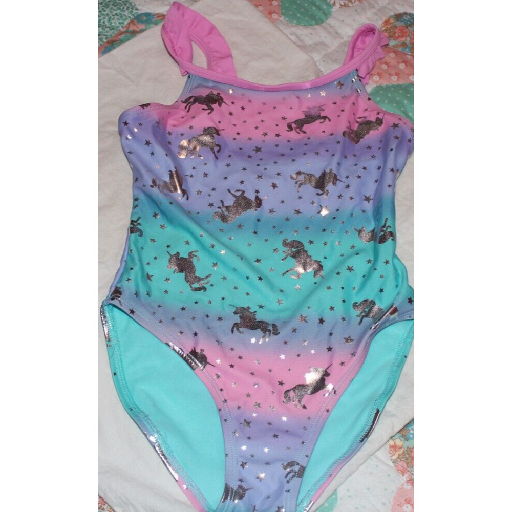 GIRL SQUAD UNICORN SWIMSUIT-SIZE 6X
